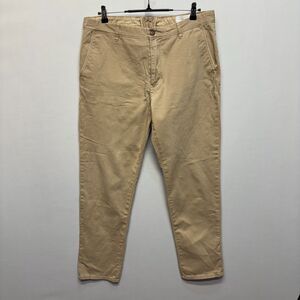 Mott & Bow Men Khaki Chino Pants Size 36x32 Beige Cotton Blend C098 -25